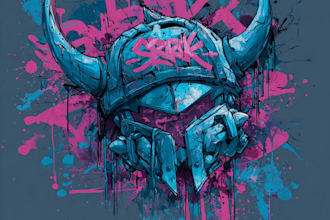 design eye popping graffiti lettering for your business