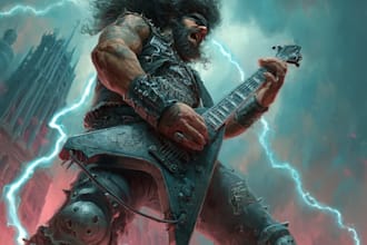 design excellent metal or punk album cover