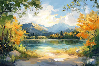 draw digital oil painting