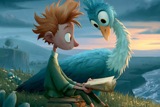 draw children storybook illustration for you