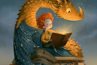 draw children storybook illustration