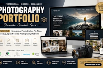 build smugmug photoshelter pic time viewbug porfoliobox photography website