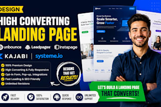 design high converti unbounce leadpages instapage kajabi systeme io landing page