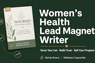 write a women health lead magnet ebook for wellness and hormone coaches