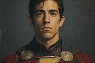 illustrate a superhero pop art portraits