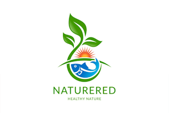 design lawn care and landscaping logo