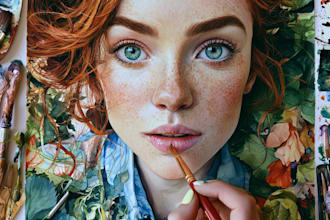 watercolor portrait painting, photo to watercolor portrait