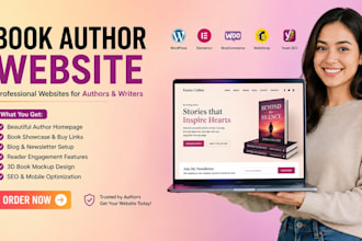 build author website book authorwebsite ebook author website landing page editor