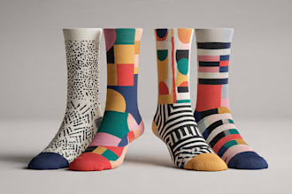 design custom and unique socks design