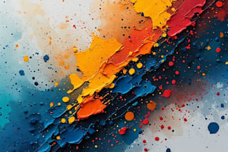 draw abstract painting art or color abstract art