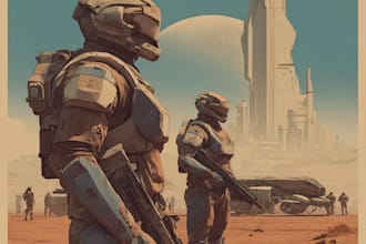 creative photorealistic science fiction illustration