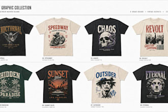 design vintage streetwear t shirt graphics
