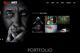 build squarespace artist portfolio website photographer portfolio art gallery
