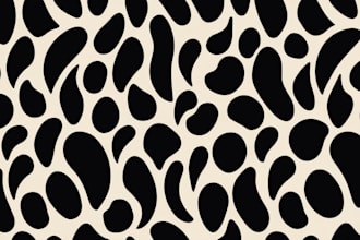 design a seamless repeating pattern design of animal print