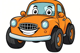 design classic cartoon car vector tshirt and custom vector t shirt with 4hours