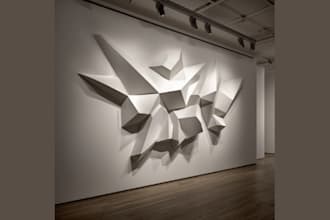 3d abstract relief 3d geometric art 3d bas relief 3d wall art sculpture stl file