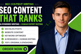 write SEO content ai writing blog writing for websites and brands