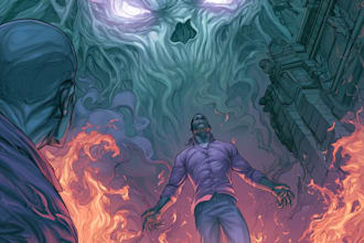 draw a custom cover art for your comic, book