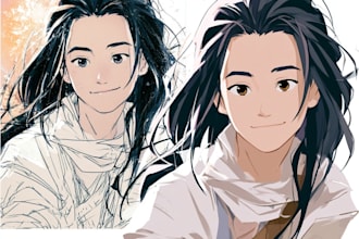 draw a character in manga style