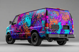 create a attractive car wrap design and vehicle wrap design