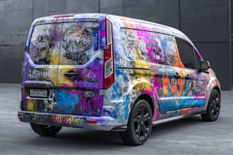 design a custom car wrap, van wrap, or vehicle branding design