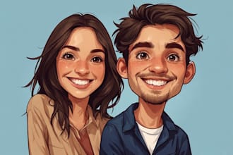 make hilarious cartoon character, caricature, portrait