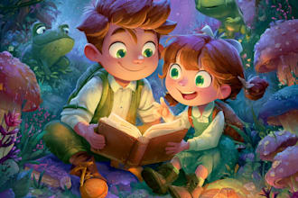 draw amazon KDP professional children book illustration