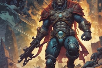 comic book illustration with comic book illustrator