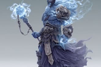 create stunning fantasy rpg character art and character design