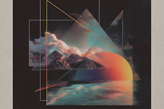 design a vintage book, album or single cover art
