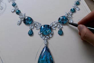 do a quick jewelry design concept sketch