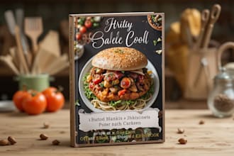 write, design recipe for cookbook, recipe book, ebook, cookbook cover for kdp