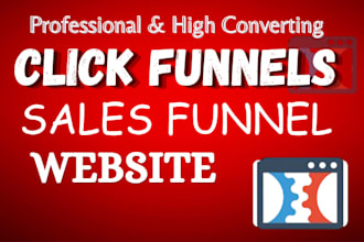 design clickfunnels sales funnel, ghl funnel, clickfunnels landing page, website