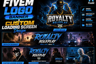 create fivem logo, banner and custom loading screen design