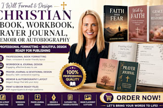 format and design christian ebook workbook prayer journal memior, autobiography