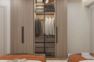 visualize luxury kids bedroom,nursery interior, custom furniture,wardrobe render