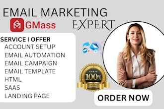 setup gmass email outreach system b2b cold email campaigns outreach automation
