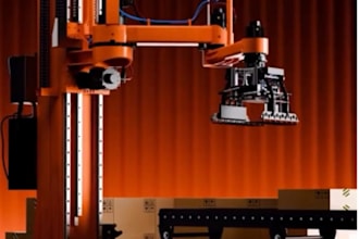 create industrial robot model or product animation