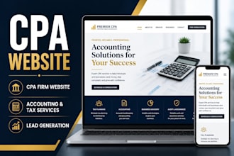 design CPA website certified public accountant accounting firm website