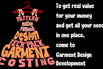 create professional any type of teck pack  and  patterns