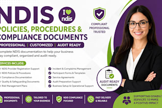 create ndis policies, procedures, provider registration and compliance documents