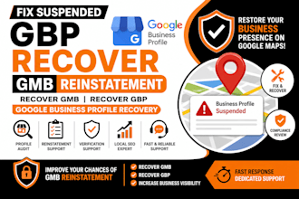 fix suspended gbp recover gmb recover gbp google business profile reinstatement