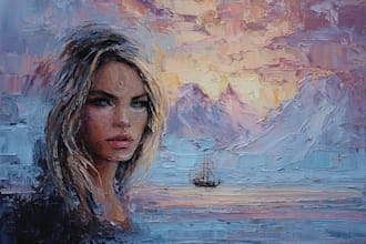 paint digital oil painting of any landscape