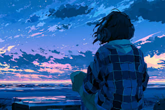 create an anime album cover