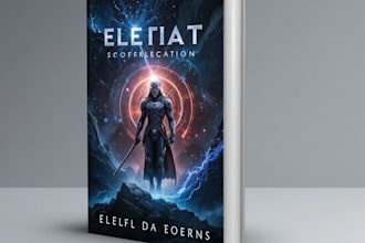 design a professional sci fi fantasy cover for your book