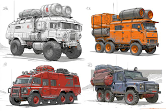 design and sketch the car or vehicle you want
