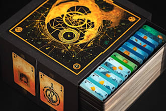 design board game card game tabletop game cards box rulebook tarot card game