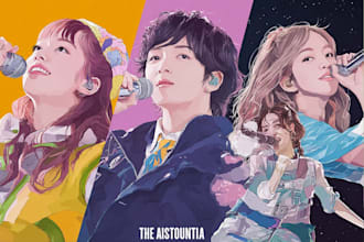create kpop and anime designs for posters, tote bags and photocards