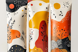 design artistic pouch and packaging