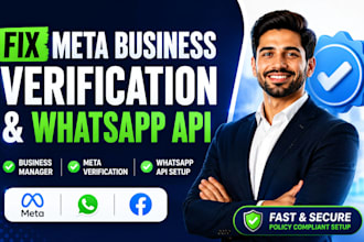 fix meta business verification, whatsapp API and business manager